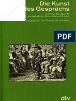 Die Kunst Des Gesprächs. Texte Zur Geschichte Der Europäischen Konversationstheorie