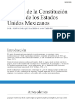 Historia de La Constitución Política de Los Estados Unidos Mexicanos