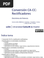 Conversión CA-CC: Rectificadores: Electrónica de Potencia