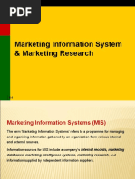 Marketing Information System & Marketing Research