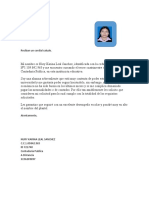 Formato Carta de Estudiante para Solicitud de Patrocinio