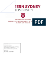 Expression of Interest Design of Earth Cut Stability by The Use of Slope/W and Wallap