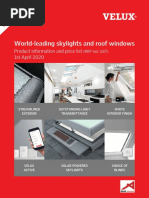 World-Leading Skylights and Roof Windows: Product Information and Price List 1st April 2020