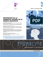 Prevención de La Conducta Suicida en El Ámbito Educativo