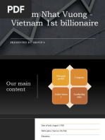 Pham Nhat Vuong - Vietnam 1st Billionaire: Presented by Group 6