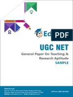 Ugc Net: General Paper On Teaching & Research Aptitude