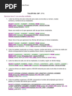 Solucion Taller SQL 3 - 4 PDF