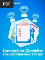 Conversion Checklist For Dropshipping Stores