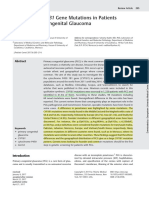 Analysis of CYP1B1 Gene Mutations in Patients