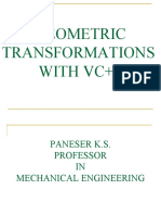 Geometric Transformations With VC++