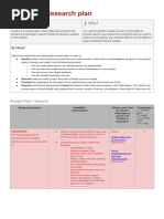 Task A2 - Research Plan: What? Why?