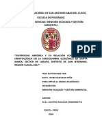 Tesis Sustentada Por: Bach. Javier Guevara Peña para Optar Al Grado Académico de Maestro. Mención Ecología Y Gestión Ambiental