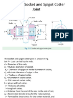 Design of Socket and Spigot Cotter Joint