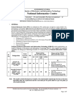 National Informatics Centre: Detailed Advertisement