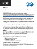 SPE 157977 Casing Thermal Stress and Wellhead Growth Behavior Analysis