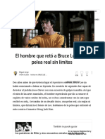 El Hombre Que Retó A Bruce Lee A Una Pelea Real Sin Límites PDF