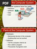 Parts of The Computer System