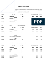 Análisis de Precios Unitarios Hospital