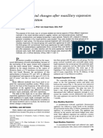 Skeletal and Dental Changes After Maxillary Expansion in The