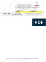 Mat 20S3 - Ficha de Refuerzo - Estadística - Poblacion, Muestra y Variable