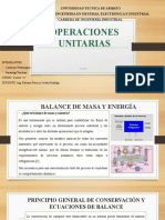 Balance de Materia y Energía - Mecánica de Fluidos