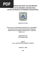 Efectos de Las Condiciones de Proceso en La Uniformidad de Partículas en La Produc. de Panela Granulada