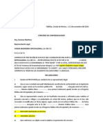 Convenio de Confidencialidad CODISA Original