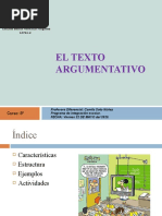 El Texto Argumentativo 8º