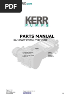 Parts Manual: Ka-3500Pt Piston Type Pump