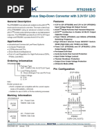 6A, 23V Synchronous Step-Down Converter With 3.3V/5V LDO: RT6256B/C