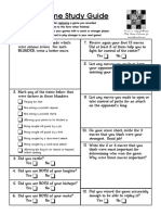 Post-Game Study Guide: Prof. Chester Nuhmentz, JR