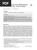 Tratamiento de Anemia Por Deficiencia de Hierro en Ancianos Nuevos Paradigmas