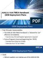 OEM Deployment Plans For AIAG & VDA FMEA Handbook - AIAG Quality Summit - 2 OCT 2019 PDF