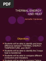 Thermal Energy and Heat: Jennefer Cardenas