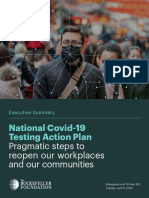 National Covid-19 Testing Action Plan: Pragmatic Steps To Reopen Our Workplaces and Our Communities