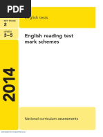 21 ks2 English Reading Reading Answer Booklet - Teacher