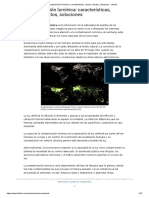 Contaminación Lumínica - Características, Causas, Efectos, Soluciones - Lifeder