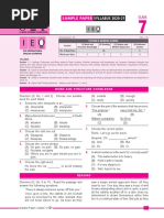 Class 7 IEO Sample Paper