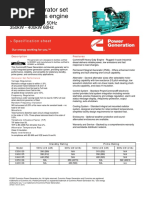 Diesel Generator Set NT855 Series Engine: 350kVA - 440kVA 50Hz 350kW - 400kW 60Hz