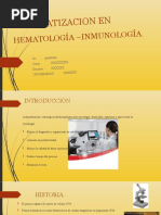 Automatizacion en Hematología - Inmunología