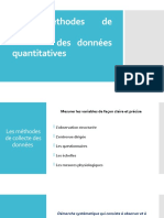 Les Méthodes de Collecte Des Données Quantitatives