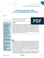 Warm Autoimmune Hemolytic Anemia: Advances in Pathophysiology and Treatment