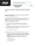 SALUD OCUPACIONAL Taller N°1