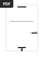 Resolução de Exercícios de Direito Internacional Económico