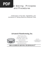 Test Sieving: Principles and Procedures: Advantech Manufacturing, Inc