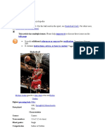 Basketball: Navigation Search Basketball (Ball) Basketball (Disambiguation)