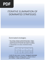 Iterative Elimination of Dominated Strategies