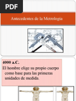 Antecedentes de La Metrología