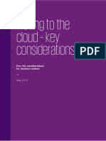 Moving To The Cloud - Key Considerations