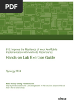 Hands-On Lab Exercise Guide: 615: Improve The Resilience of Your Xenmobile Implementation With Multi-Site Redundancy